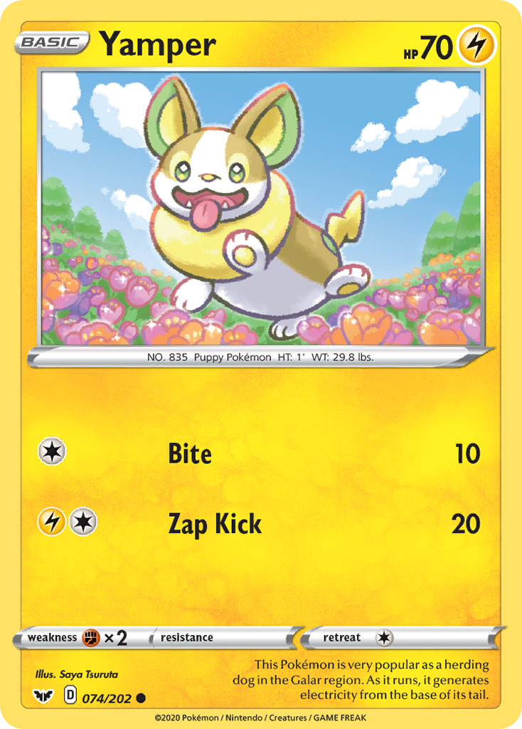Yamper (074/202) [Espada y escudo: conjunto básico] 