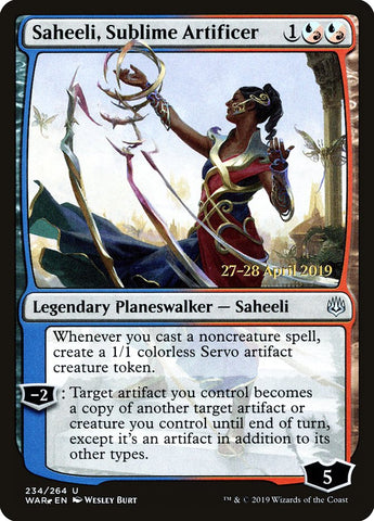 Saheeli, artífice sublime [Promociones de presentación de War of the Spark] 