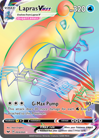 Lapras VMAX (203/202) [Espada y escudo: conjunto básico] 