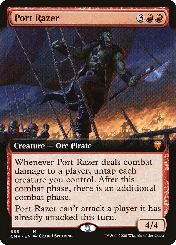 Port Razer (arte extendido) [Commander Legends] 