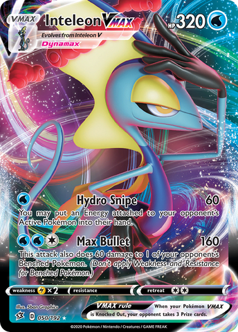 Inteleon VMAX (050/192) [Espada y escudo: Choque rebelde] 