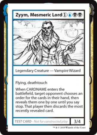 Zyym, Señor mesmérico (Edición 2021) [Tarjetas de prueba de juego Mystery Booster] 