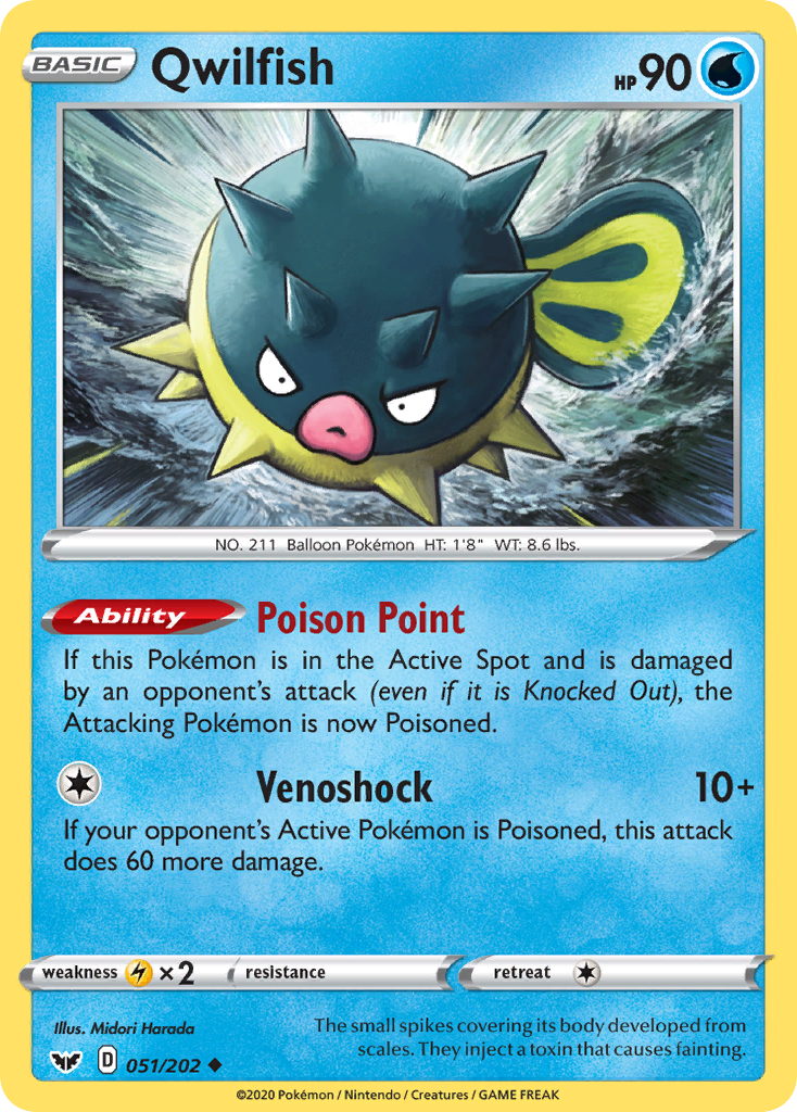 Qwilfish (051/202) [Espada y escudo: conjunto básico] 