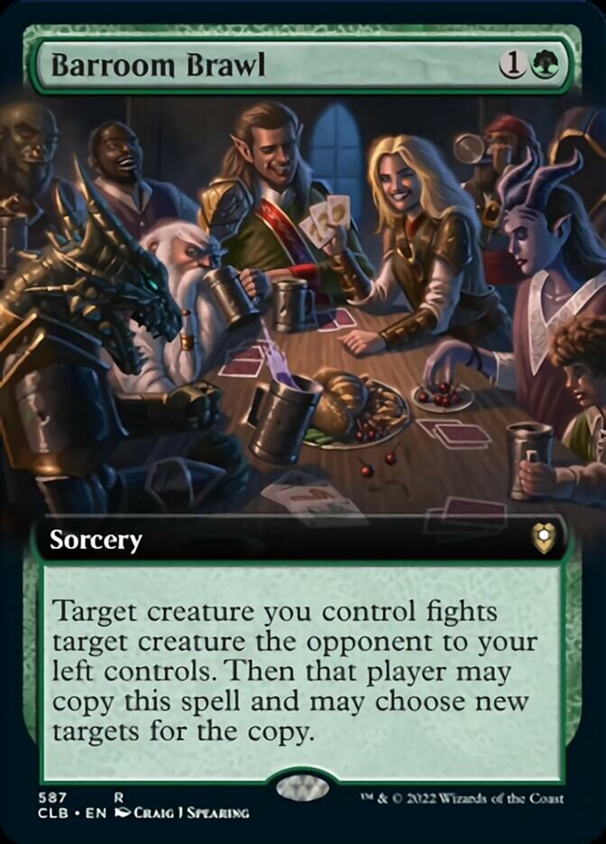 Pelea de bar (arte extendido) [Commander Legends: Batalla por Baldur's Gate] 