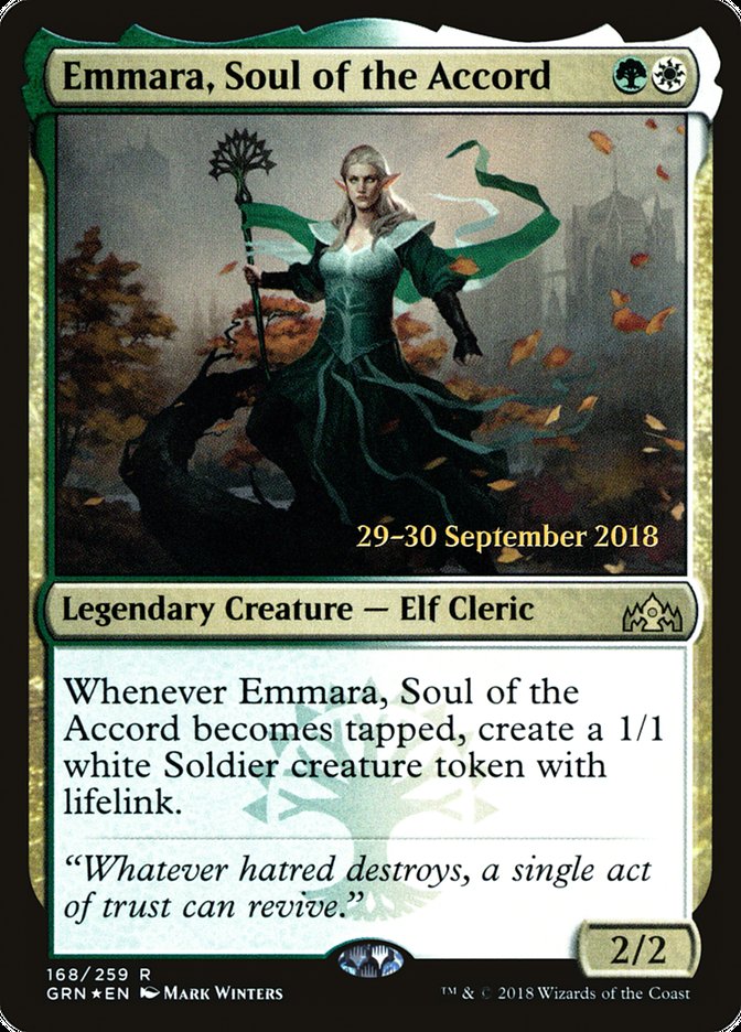 Emmara, alma del Acuerdo [Promociones de presentación de Guilds of Ravnica] 