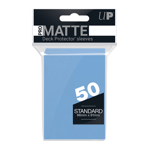 Ultra PRO: Fundas estándar de 50 quilates - PRO-Matte (azul claro) 