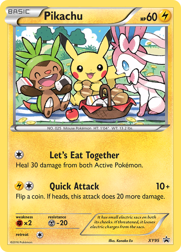 Pikachu (XY95) [XY: Promociones de Estrella Negra] 