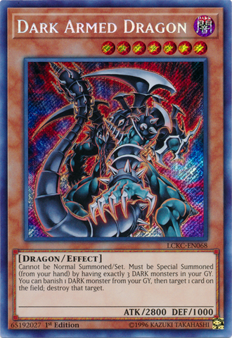 Dragón Armado Oscuro [LCKC-EN068] Secreto Raro 