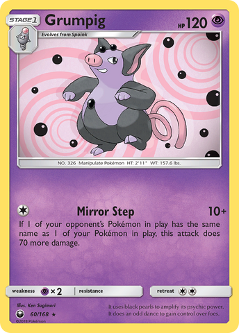 Grumpig (60/168) [Sol y Luna: Tormenta Celestial] 
