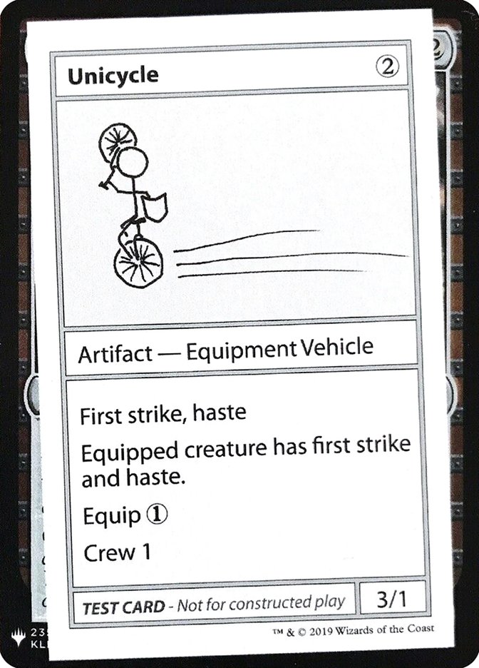 Monociclo [Tarjetas de prueba de juego Mystery Booster] 