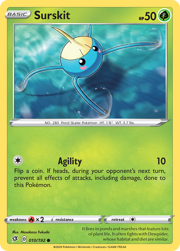 Surskit (010/192) [Espada y escudo: Choque rebelde] 