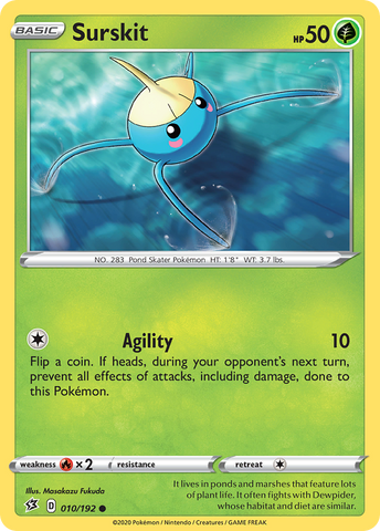 Surskit (010/192) [Espada y escudo: Choque rebelde] 