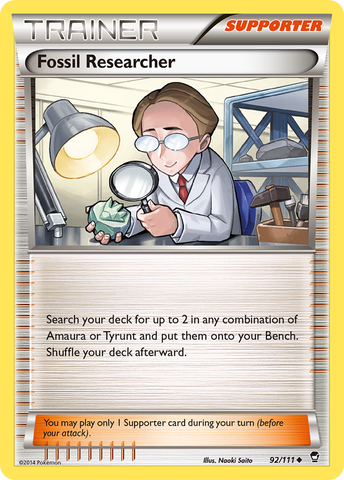 Investigador de fósiles (92/111) [XY: Puños furiosos] 
