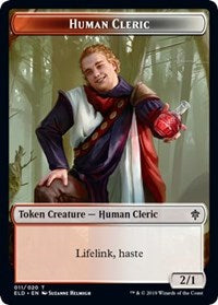 Clérigo humano // Comida (17) Ficha de doble cara [Fichas del Trono de Eldraine] 