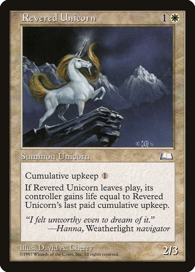 Unicornio venerado [Weatherlight] 