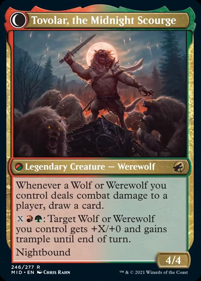Tovolar, Señor Supremo // Tovolar, el Azote de Medianoche [Innistrad: Caza de Medianoche] 