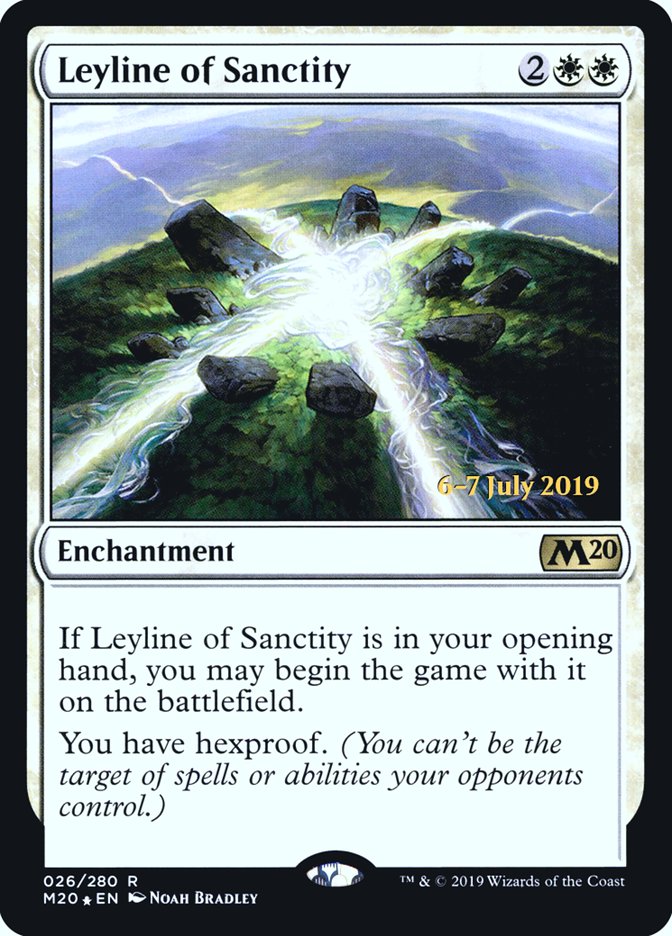 Leyline of Sanctity [Promociones de presentación de la colección básica 2020] 