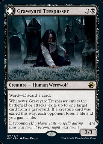 Intruso del cementerio // Glotón del cementerio [Innistrad: Caza de medianoche] 
