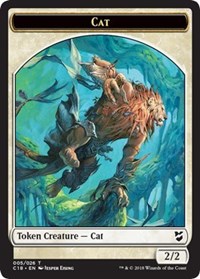 Gato // Soldado Ficha de doble cara [Fichas Commander 2018] 