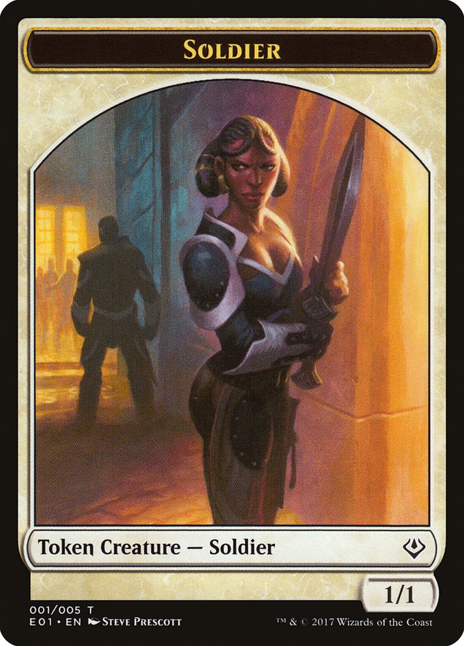 Bestia (005) // Ficha de soldado de doble cara [Archienemigo: Fichas Nicol Bolas] 