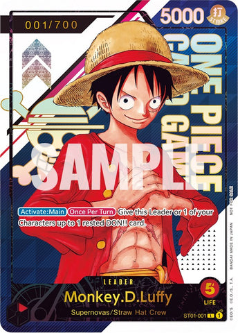 Monkey.D.Luffy (Número de serie) [Tarjetas de promoción de One Piece] 