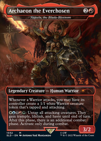 Archaeon the Everchosen - Najeela, the Blade-Blossom (Borderless) [Serie Secret Lair Drop] 