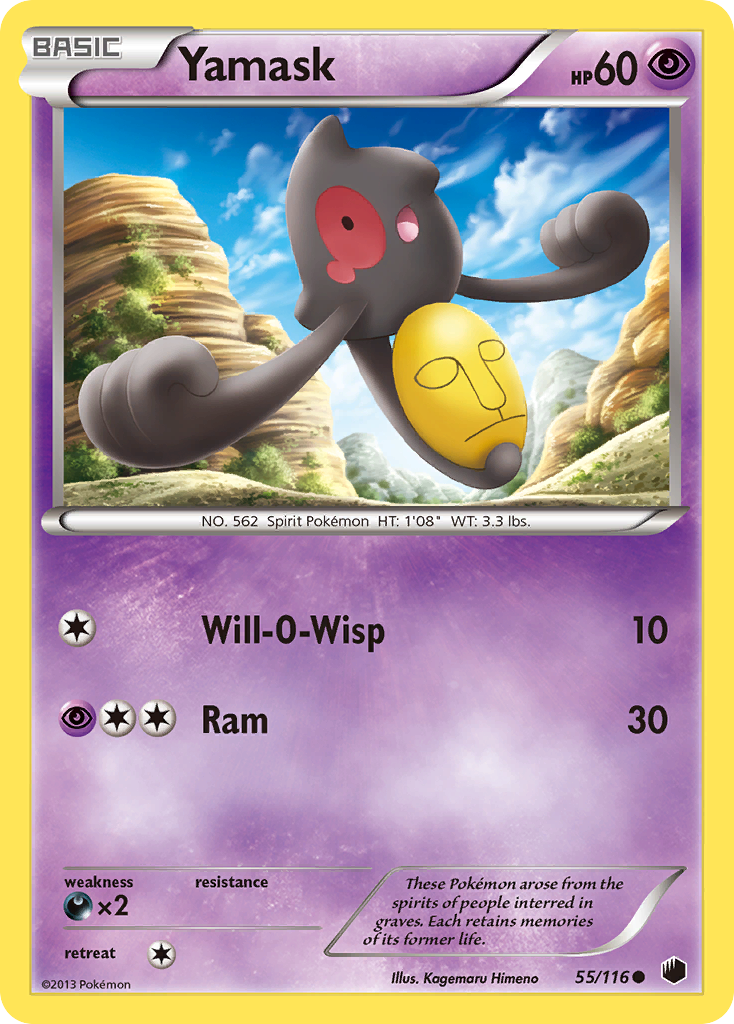 Yamask (55/116) [Blanco y negro: Plasma Freeze] 