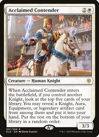 Contendiente aclamado (paquete promocional) [Promociones de Throne of Eldraine] 