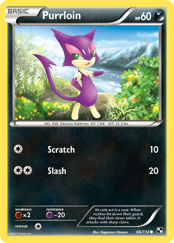 Purrloin (66/114) [Blanco y negro: Conjunto básico] 