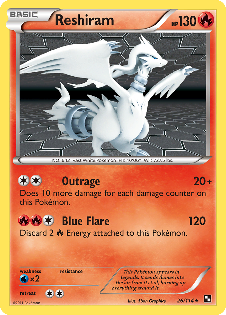 Reshiram (26/114) [Blanco y negro: Conjunto básico] 