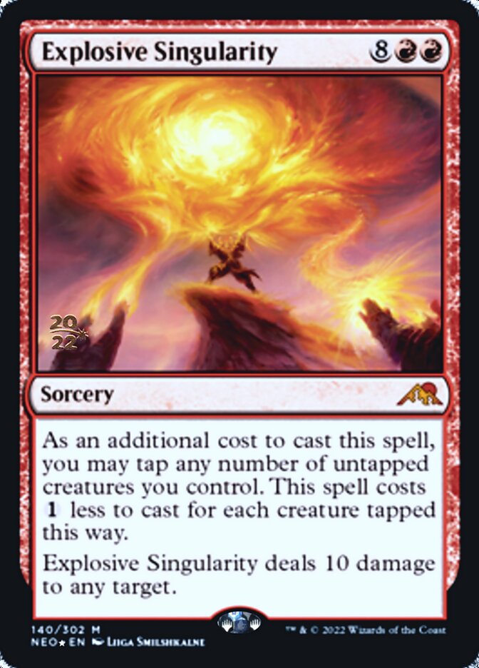 Singularidad explosiva [Kamigawa: Promociones de presentación de Neon Dynasty] 
