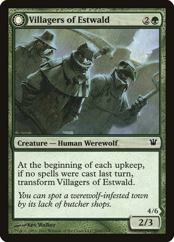 Aldeanos de Estwald // Manada de Aullidos de Estwald [Innistrad] 