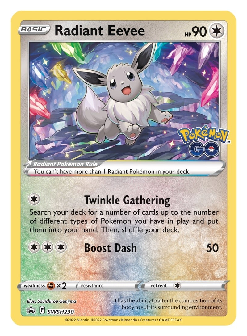 Eevee radiante (SWSH230) [Espada y escudo: Promociones de Black Star] 