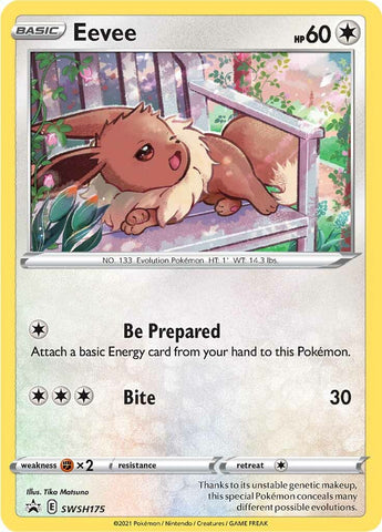 Eevee (SWSH175) [Espada y escudo: Promociones de Black Star] 