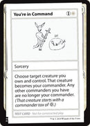 Estás al mando (edición 2021) [Tarjetas de prueba de juego Mystery Booster] 
