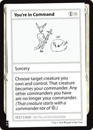 Estás al mando (edición 2021) [Tarjetas de prueba de juego Mystery Booster] 