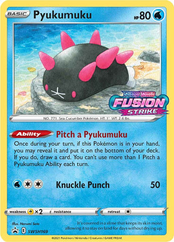 Pyukumuku (SWSH169) (Promoción de presentación) [Sword &amp; Shield: Black Star Promos] 