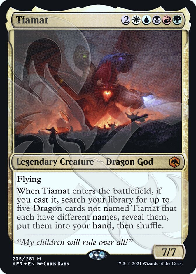 Tiamat (Promoción Ampersand) [Dungeons &amp; Dragons: Aventuras en los Reinos Olvidados Promociones] 