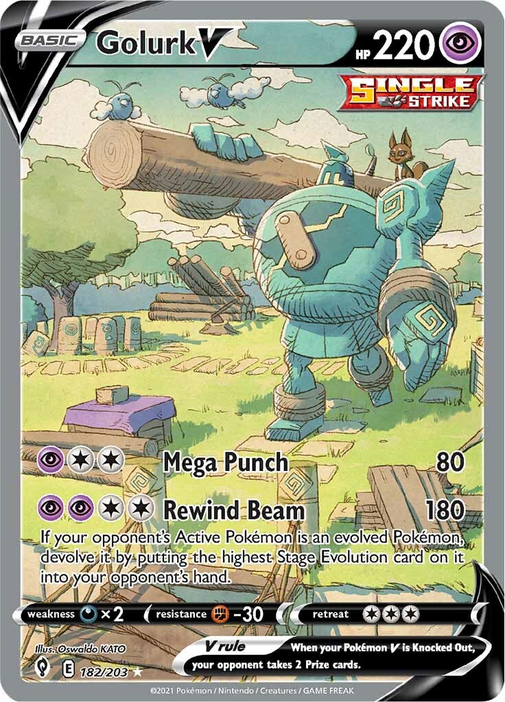 Golurk V (182/203) [Espada y escudo: cielos en evolución] 