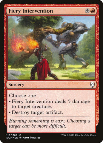 Intervención ardiente [Dominaria] 