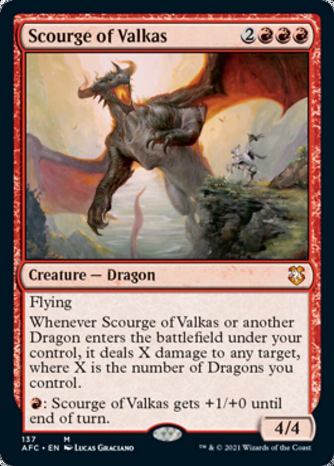 Scourge of Valkas [Dragones y Mazmorras: Aventuras en los Reinos Olvidados Commander] 