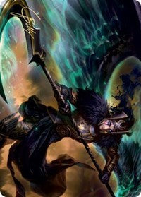 Tarjeta artística Vengeful Reaper (firma estampada en oro) [Serie de arte Kaldheim] 
