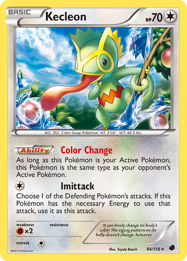 Kecleon (94/116) [Blanco y negro: Congelación de plasma] 