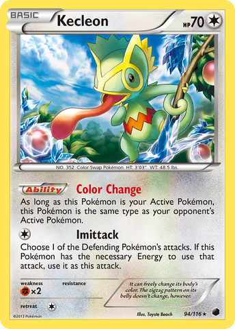Kecleon (94/116) [Blanco y negro: Congelación de plasma] 