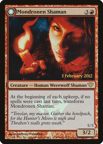 Mondronen Shaman // Cazador de magos de Tovolar (Lanzamiento) [Promociones de Dark Ascension] 