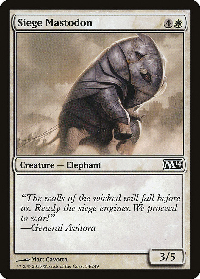 Mastodonte de asedio [Magic 2014] 