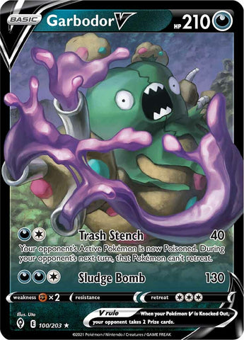 Garbodor V (100/203) [Espada y escudo: cielos en evolución] 