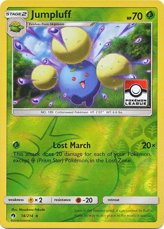 Jumpluff (14/214) (Promoción de liga) [Sol y luna: Trueno perdido] 