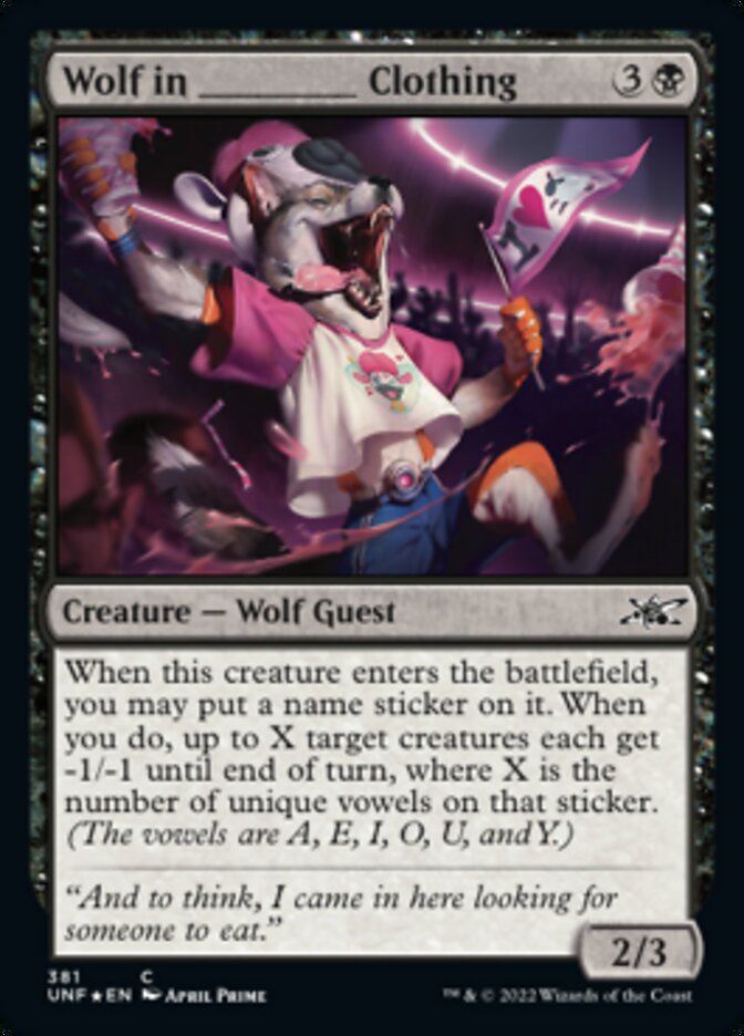 Lobo con ropa _____ (Galaxy Foil) [Unfinity] 
