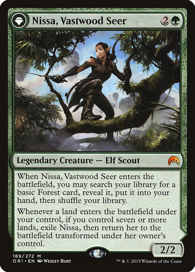 Nissa, vidente de Bosque Vasto // Nissa, sabia animista [Magic Origins] 
